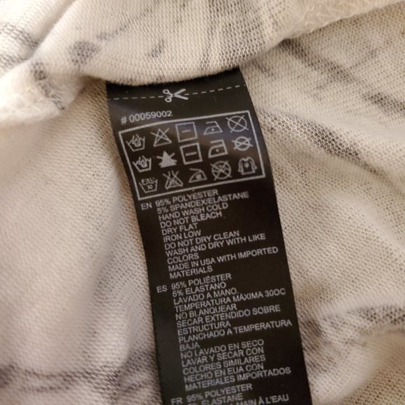 Women's Forever 21 M Marble Effect Hi Lo Short Sleeve Top - Picture 4 of 4